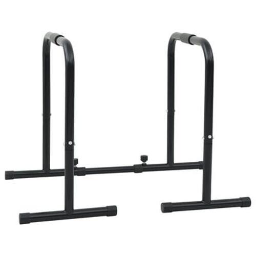 Dip Bar med Justerbar Længde, 300 kg Kapacitet, 96-117x67x75 cm Stål