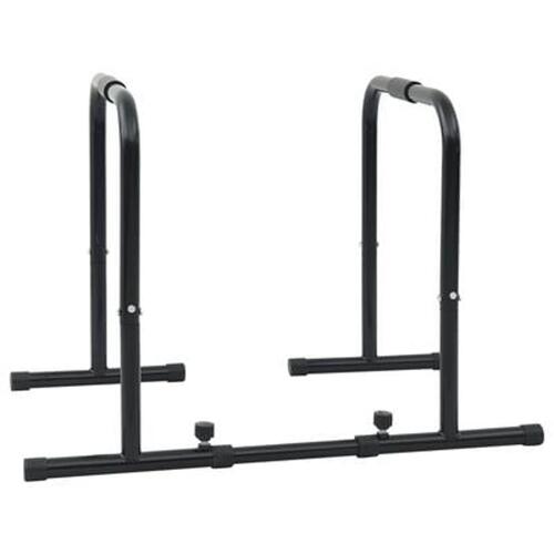 Dip Bar med Justerbar Længde, 300 kg Kapacitet, 96-117x67x75 cm Stål