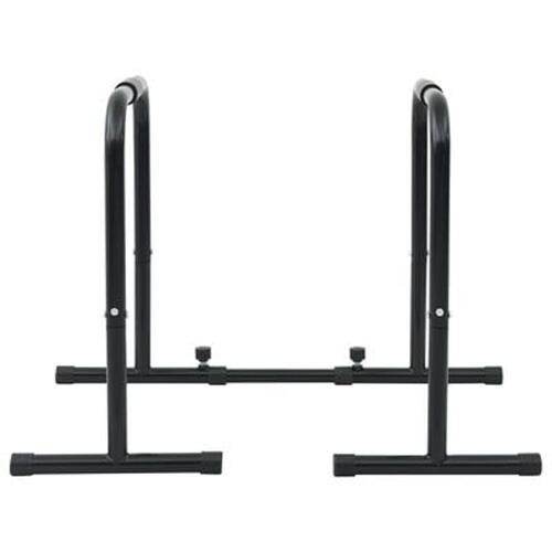 Dip Bar med Justerbar Længde, 300 kg Kapacitet, 96-117x67x75 cm Stål