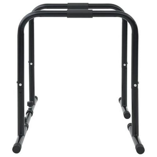 Dip Bar med Justerbar Længde, 300 kg Kapacitet, 96-117x67x75 cm Stål