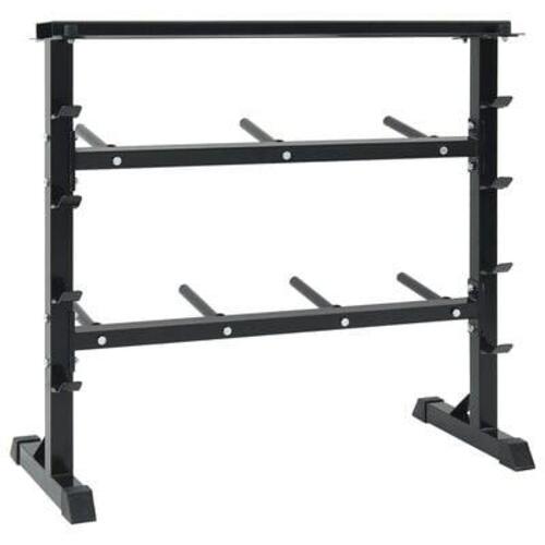 Dumbbell Rack med 7 Holdere og 8 Kroge 300 kg Stål