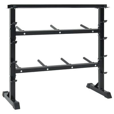 Dumbbell Rack med 7 Holdere og 8 Kroge 300 kg Stål