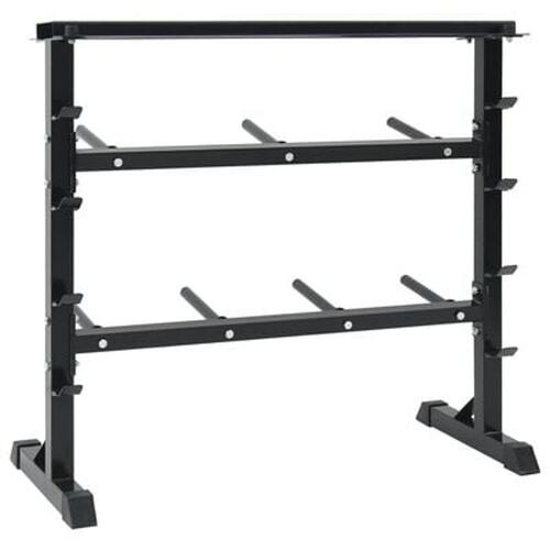 Dumbbell Rack med 7 Holdere og 8 Kroge 300 kg Stål