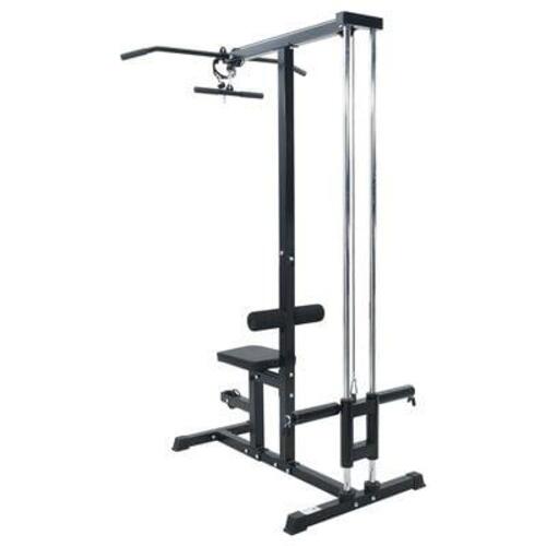 Lat Pulldown Maskine med Justerbart Sæde 80 kg Belastning Stål
