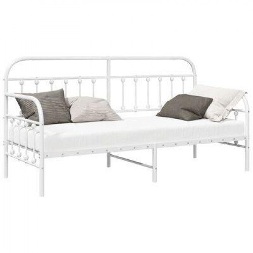 Dagbedramme Hvid 80x200 cm Stål