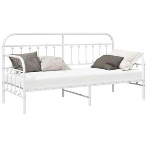 Dagbedramme Hvid 80x200 cm Stål