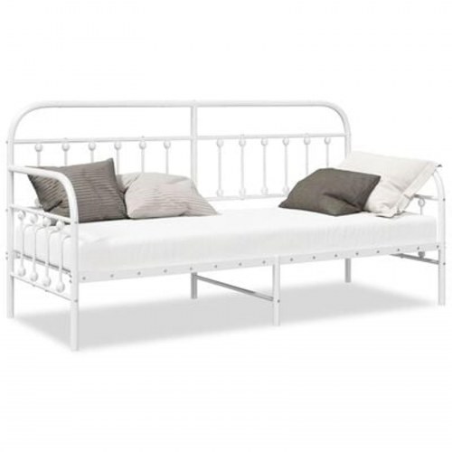 Dagbedramme Hvid 80x200 cm Stål