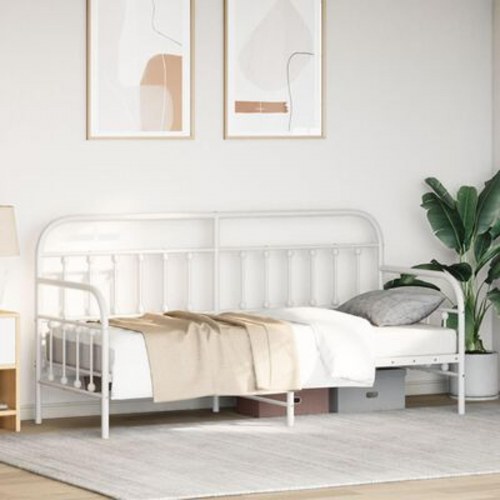 Dagbedramme Hvid 80x200 cm Stål