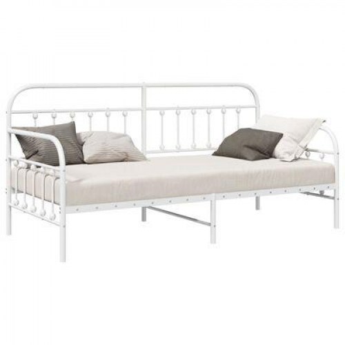 Sovesofa Ramme Hvid 107x203 cm Stål