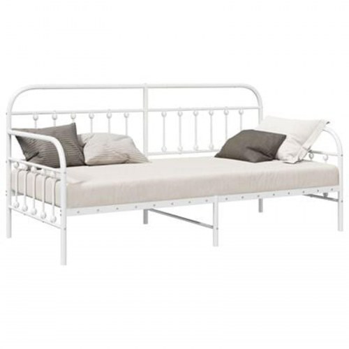 Sovesofa Ramme Hvid 107x203 cm Stål