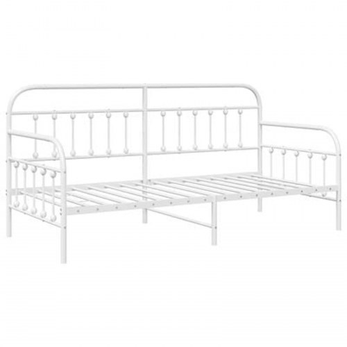 Sovesofa Ramme Hvid 107x203 cm Stål