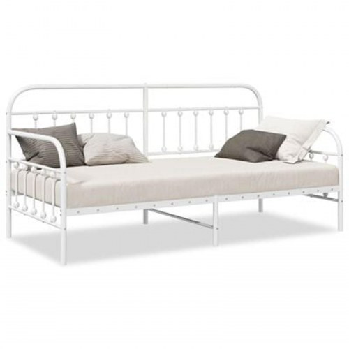 Sovesofa Ramme Hvid 107x203 cm Stål