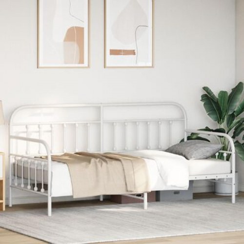 Sovesofa Ramme Hvid 107x203 cm Stål