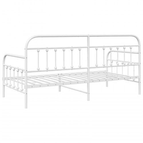 Sovesofa Ramme Hvid 107x203 cm Stål