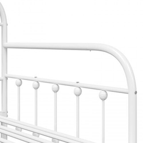 Daybed med Utræksseng Hvid 107x203 cm Stål