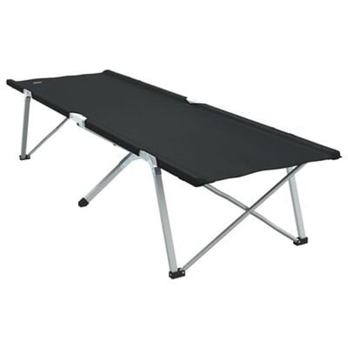 Sammenklappelige Campingmadrasser 2 stk med bæretaske Sort 600D Oxford Stof
