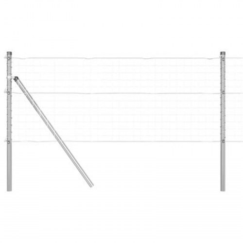 Hegnspæle 13 stk Ø32 mm 100 cm galvaniseret stål