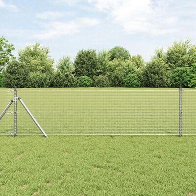Svejset Trådhegn Sølv 0.8 x 10 m Stål
