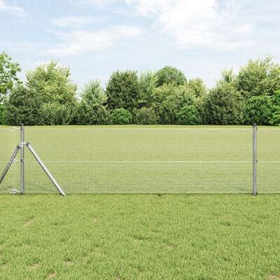 Svejset Trådhegn Sølv 0.8 x 25 m Stål