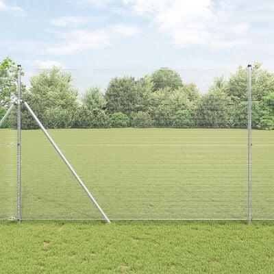 Svejset trådhegn 2500 × 160 cm - sølv