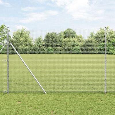 Svejset trådhegn 5000 × 150 cm - sølv