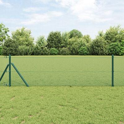vidaXL Doppelstabmattenzaun 2500 x 160 cm Grøn