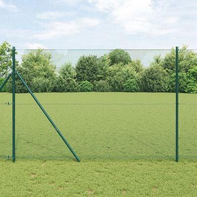 Svejset trådhegn 25,00 × 1,60 m - grøn