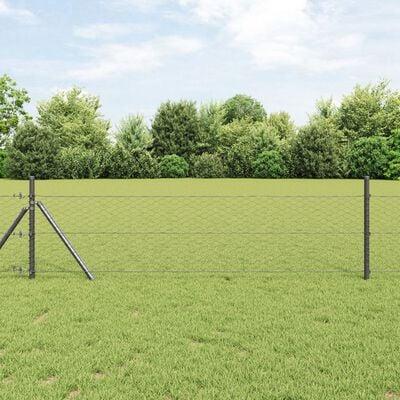 Hexagon Hegn Grå 0.5 x 10 m Stål
