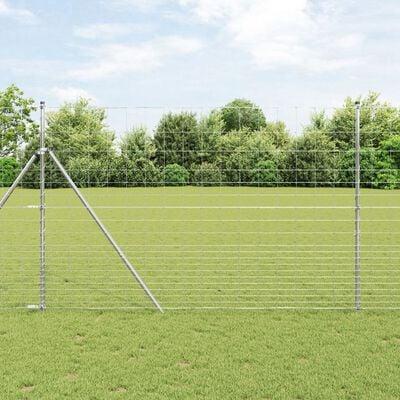 vidaXL Wildzaun 1000 x 160 x 0,18 cm Jern Hot Dip Galvaniseret