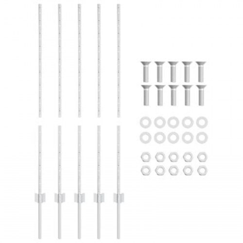 Hegn Stolper 10 stk U-Channel 120 cm Galvaniseret Stål