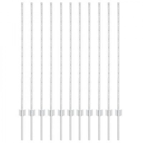 Hegn Stolper 22 stk U-Kanal 120 cm Galvaniseret Stål