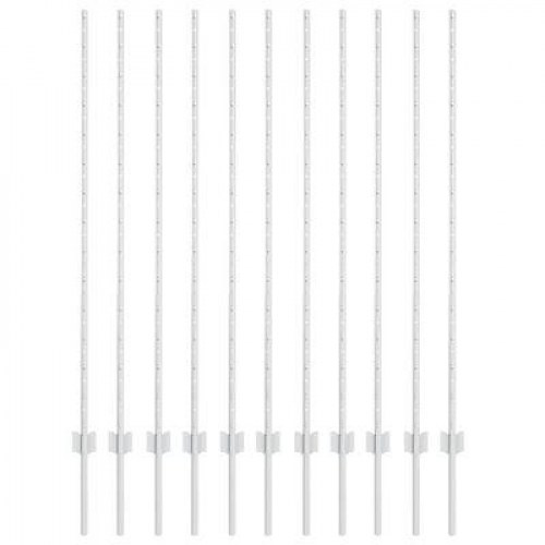 Hegn Stolper 22 stk U-Kanal 140 cm Galvaniseret Stål