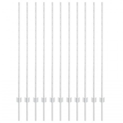 Hegn Stolper 22 stk U-Kanal 140 cm Galvaniseret Stål