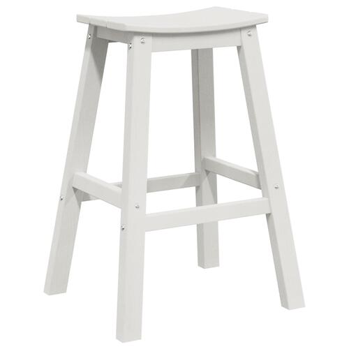 Bar Stole 2 stk Hvid HDPE
