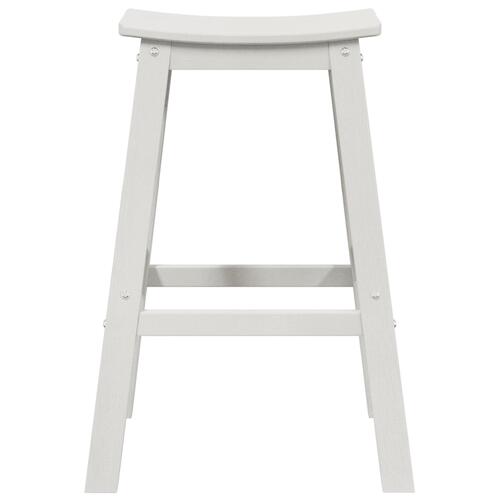 Bar Stole 2 stk Hvid HDPE