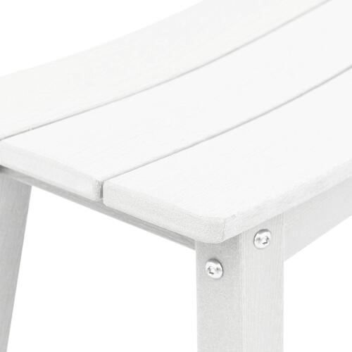 Bar Stole 2 stk Hvid HDPE