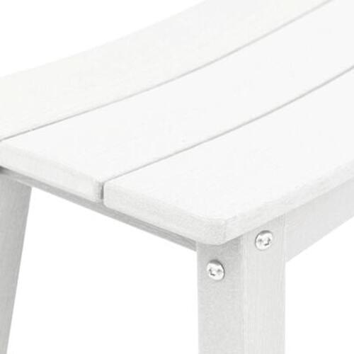 Bar Stole 2 stk Hvid HDPE
