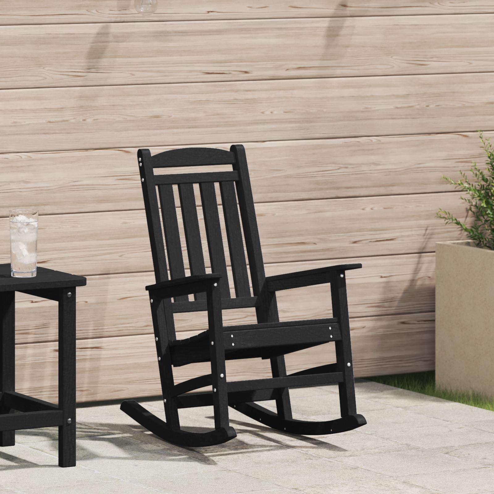 Have Gyngestol Sort 70 x 92 x 108cm HDPE