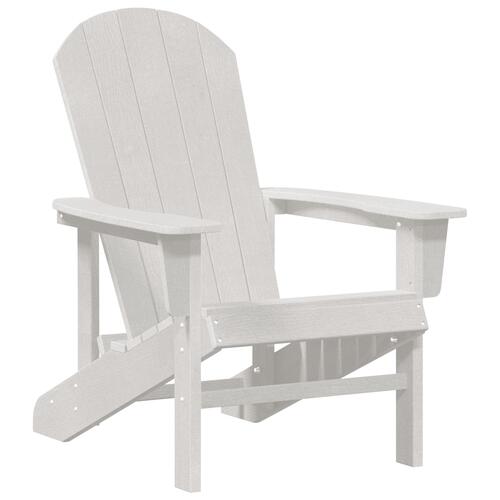 Adirondack Stol Hvid 74x82x91 cm HDPE