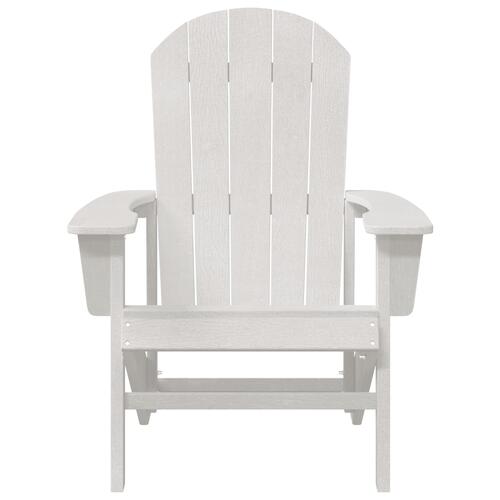 Adirondack Stol Hvid 74x82x91 cm HDPE