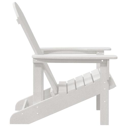 Adirondack Stol Hvid 74x82x91 cm HDPE