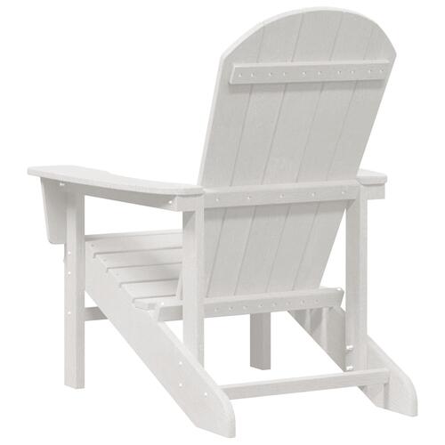 Adirondack Stol Hvid 74x82x91 cm HDPE