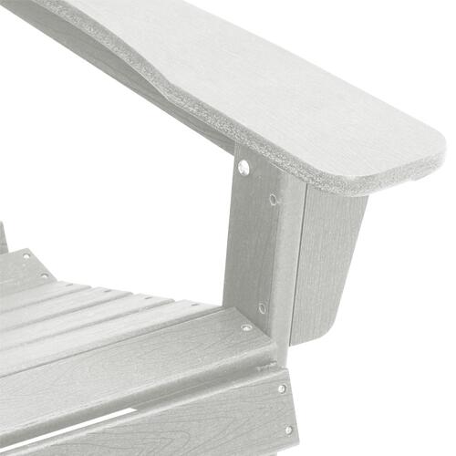 Adirondack Stol Hvid 74x82x91 cm HDPE