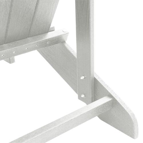 Adirondack Stol Hvid 74x82x91 cm HDPE