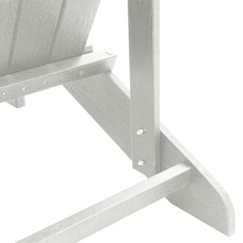Adirondack Stol Hvid 74x82x91 cm HDPE
