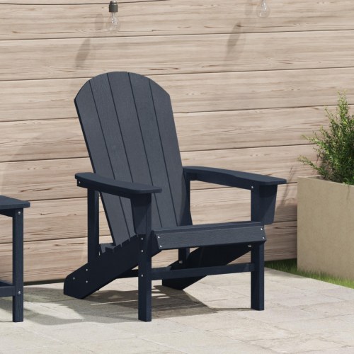 Adirondack stol Marineblå 74x82x91 cm HDPE