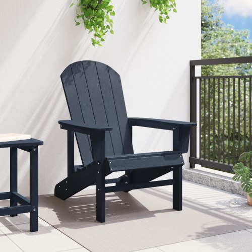 Adirondack stol Marineblå 74x82x91 cm HDPE
