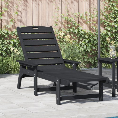 Solstol Sort 53x162x98.5 cm HDPE