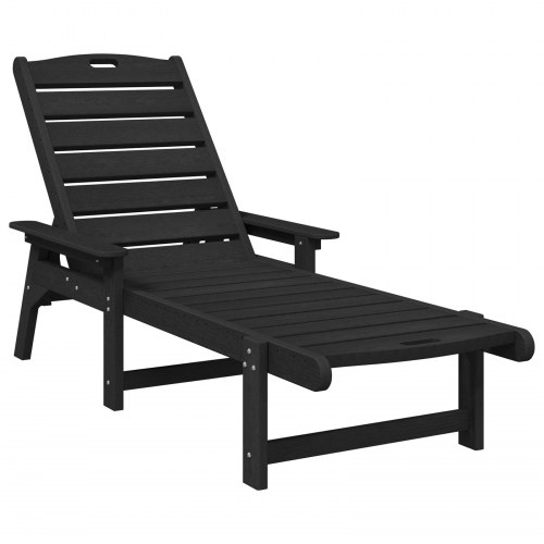 Solstol Sort 53x162x98.5 cm HDPE