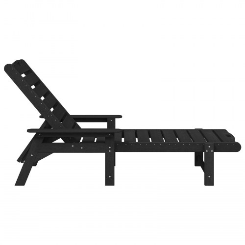 Solstol Sort 53x162x98.5 cm HDPE